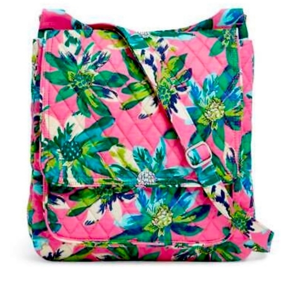 Vera Bradley Handbags - VERA Bradley Tropical Paradise Quilted Messenger Hipster Crossbody Mailbag